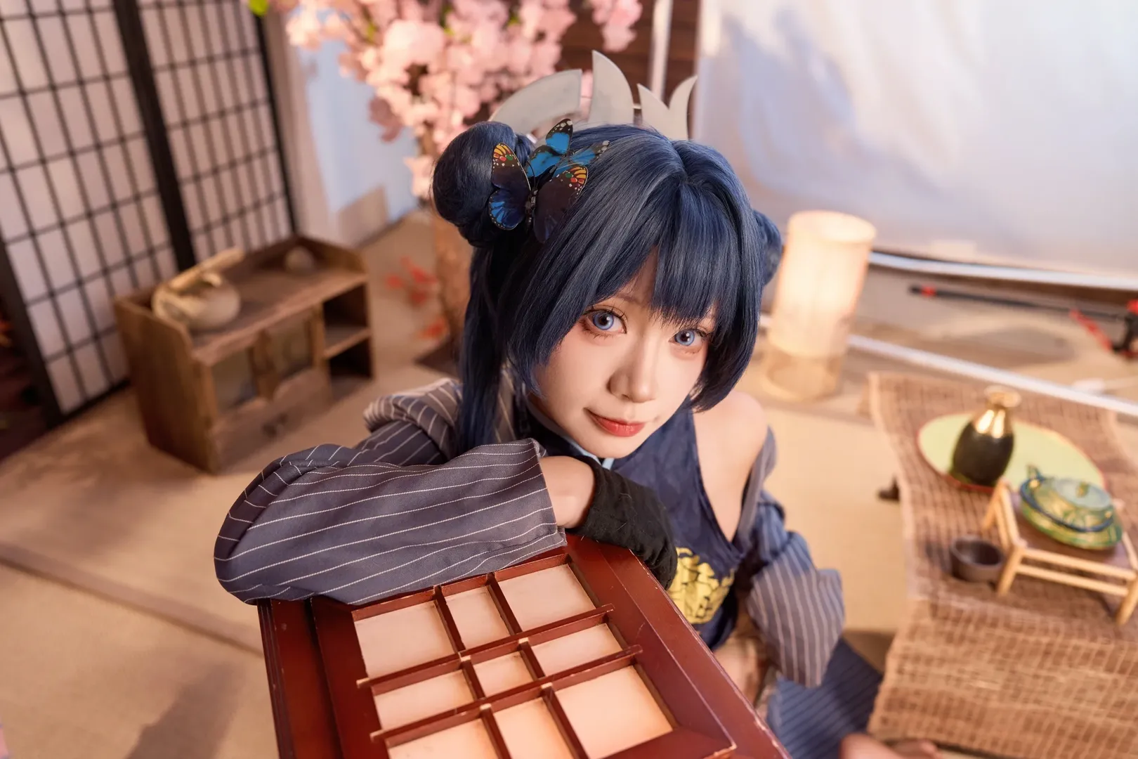 妃咲cos, 碧蓝档案, 旗袍, 和风摄影, 二次元cosplay - 第4张