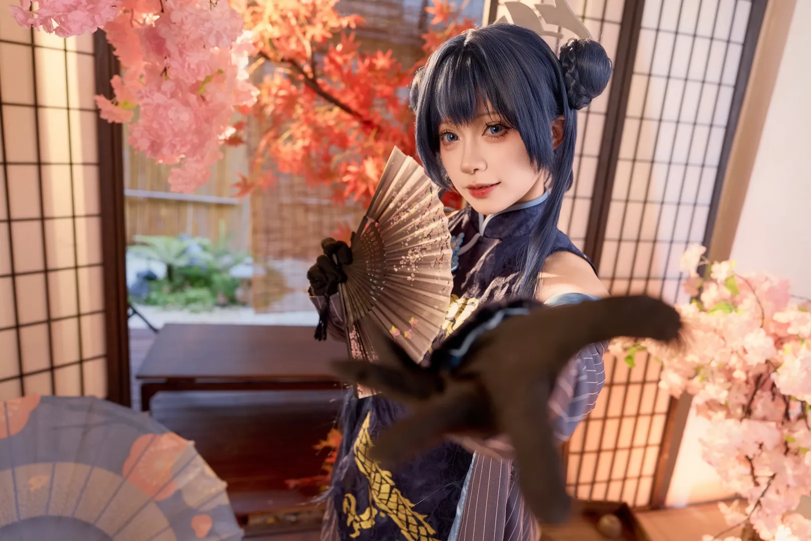 妃咲cos, 碧蓝档案, 旗袍, 和风摄影, 二次元cosplay - 第6张