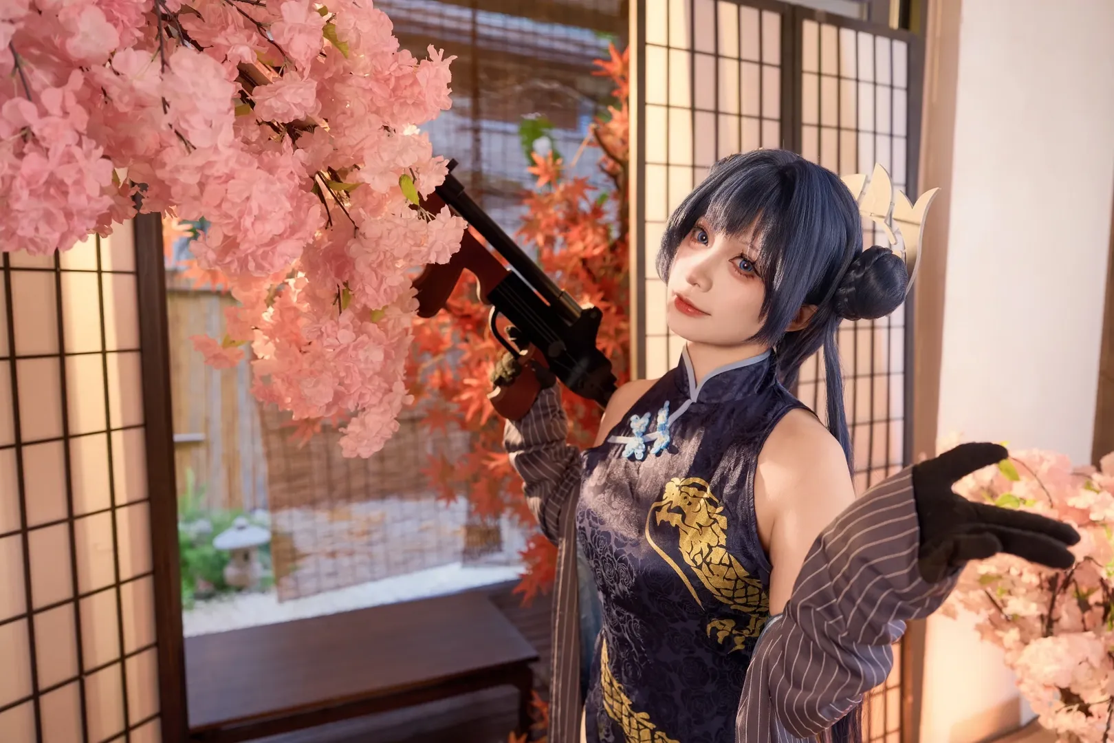 妃咲cos, 碧蓝档案, 旗袍, 和风摄影, 二次元cosplay - 第8张