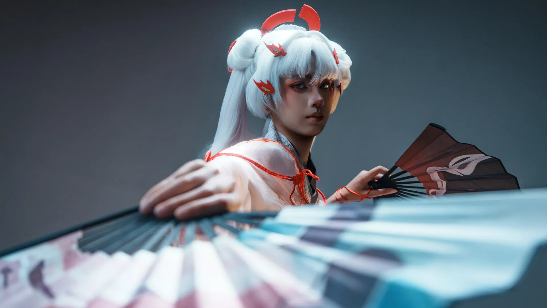 cosplay摄影, 不知火cos, 阴阳师, 白发出镜, 古风妆造 - 第3张