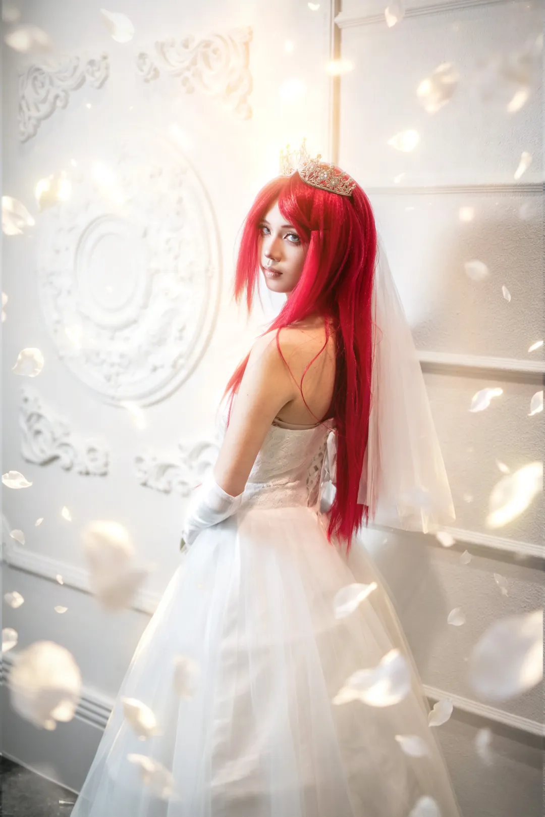 二次元摄影, cosplay正片, 红发造型, 火影忍者, 漩涡玖辛奈cos