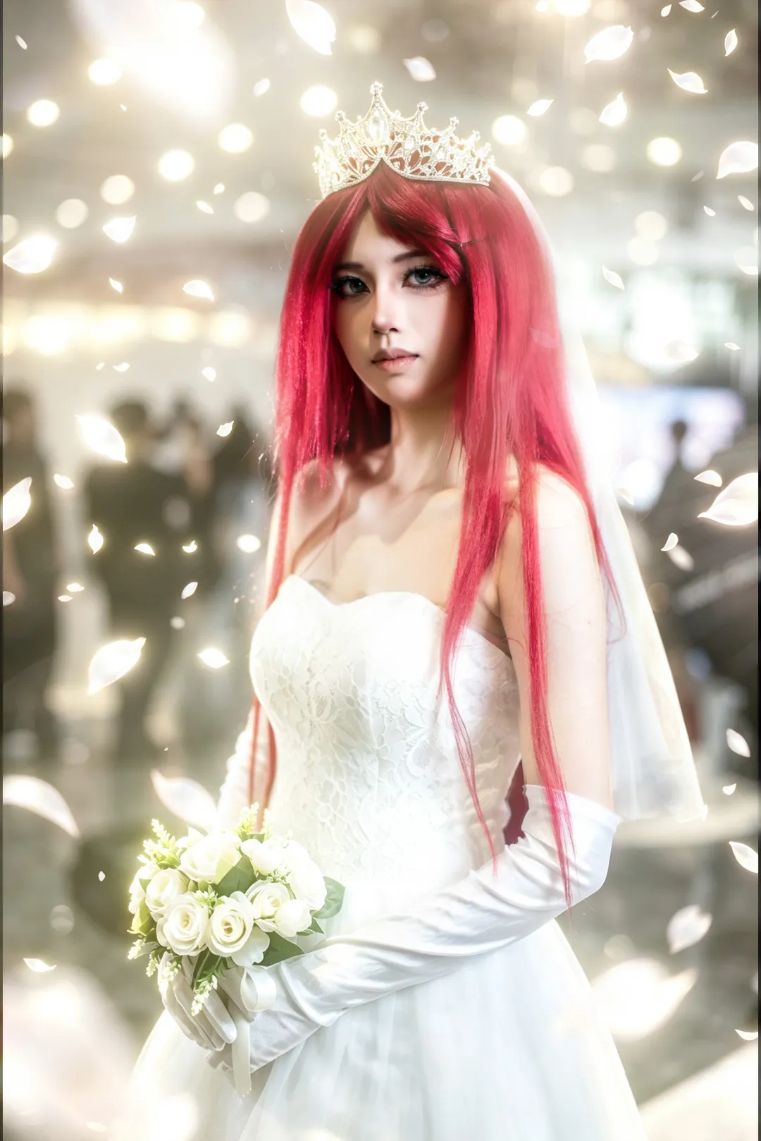 二次元摄影, cosplay正片, 红发造型, 火影忍者, 漩涡玖辛奈cos - 第3张