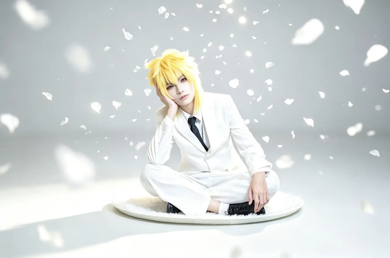 漫展返图, cosplay摄影, 火影忍者, 波风水门cos, 白西装穿搭