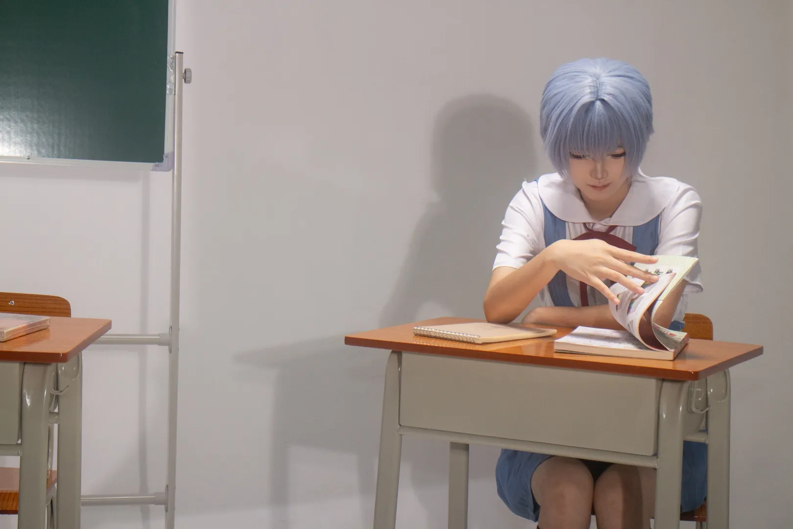 EVA, 新世纪福音战士, cosplay日常, 校园制服, 凌波丽cos - 第2张