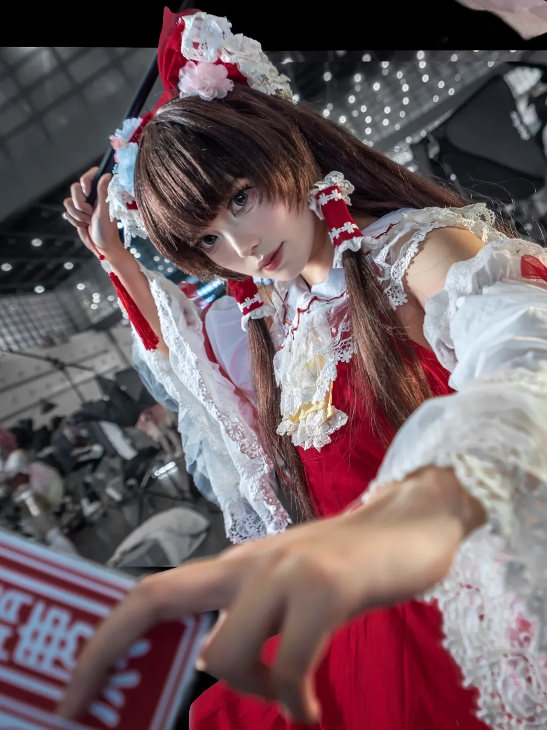 博丽灵梦cos, 东方project, 漫展场照, Cosplay日常, 广角人像摄影 - 第1张