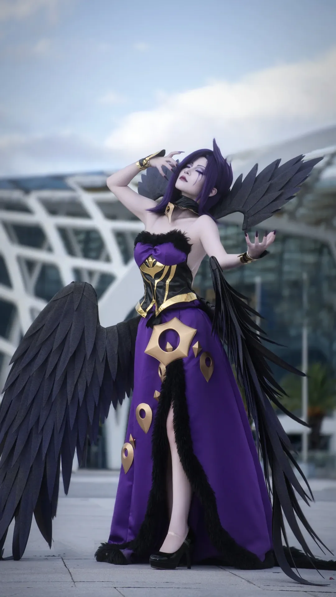 漫展场照, 英雄联盟, 莫甘娜cos, 英雄联盟cosplay, 暗黑妆造