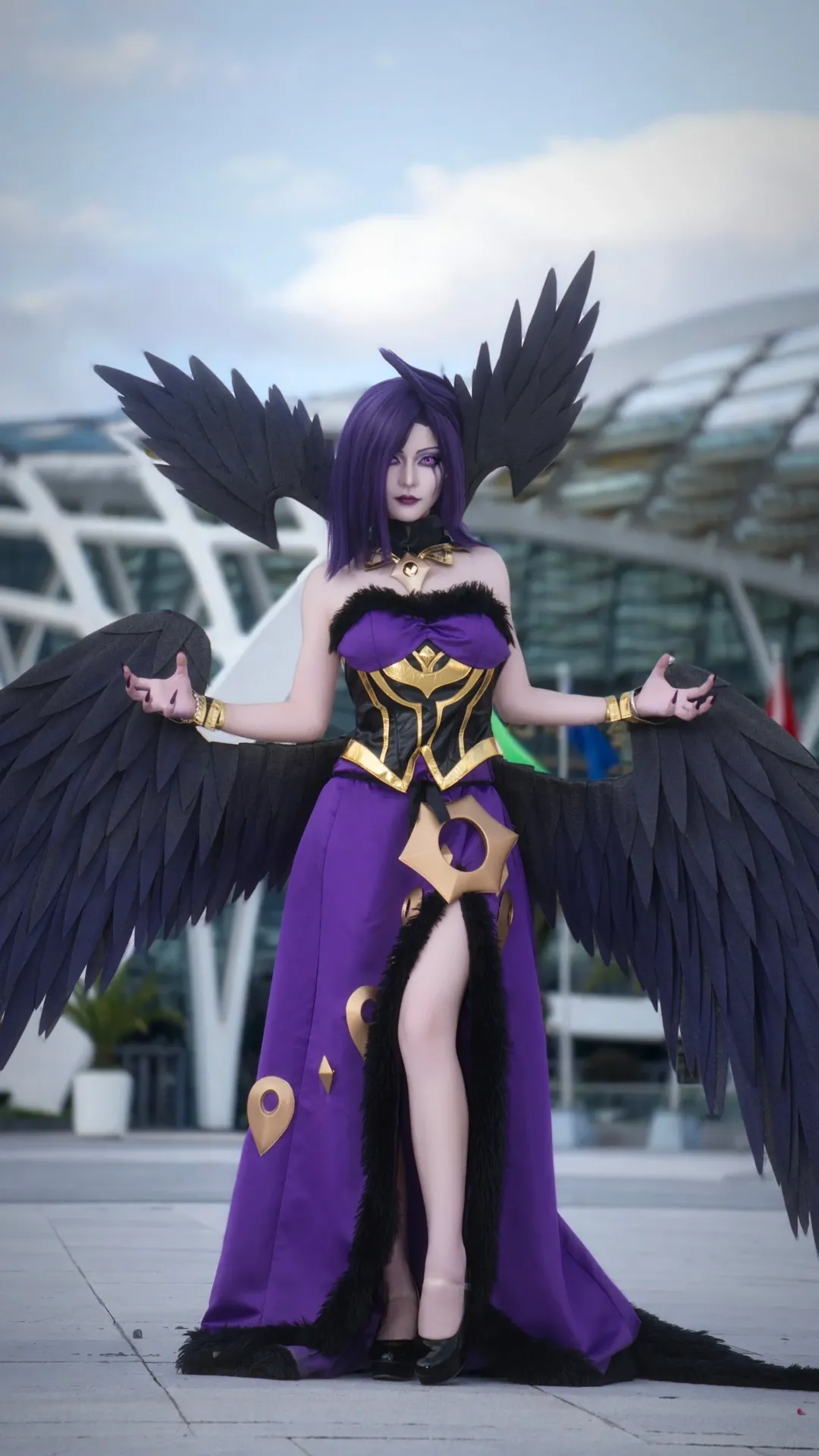 漫展场照, 英雄联盟, 莫甘娜cos, 英雄联盟cosplay, 暗黑妆造 - 第3张