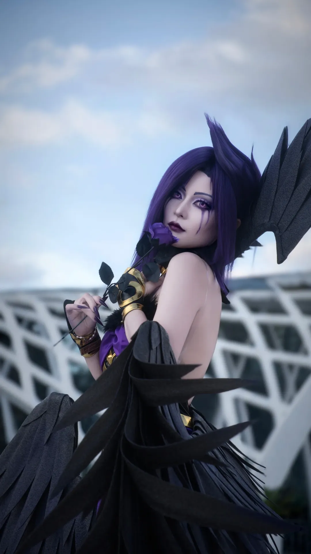 漫展场照, 英雄联盟, 莫甘娜cos, 英雄联盟cosplay, 暗黑妆造 - 第4张