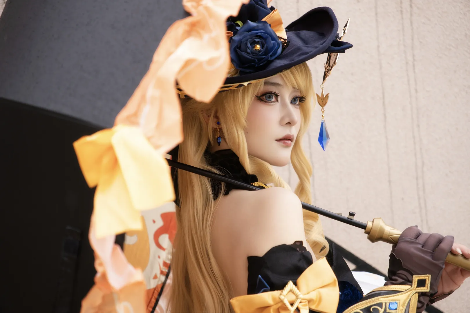 原神, cosplay, 娜维娅cos, 枫丹cos, 黄玫瑰 - 第1张