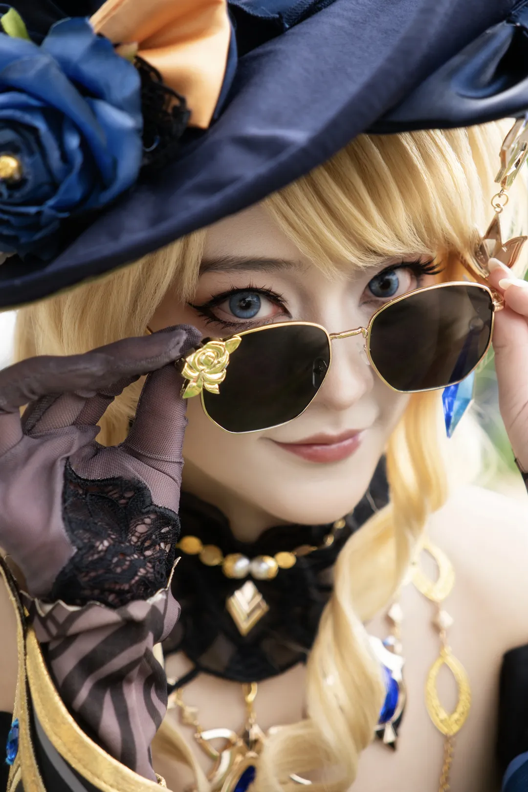 原神, cosplay, 娜维娅cos, 枫丹cos, 黄玫瑰 - 第3张