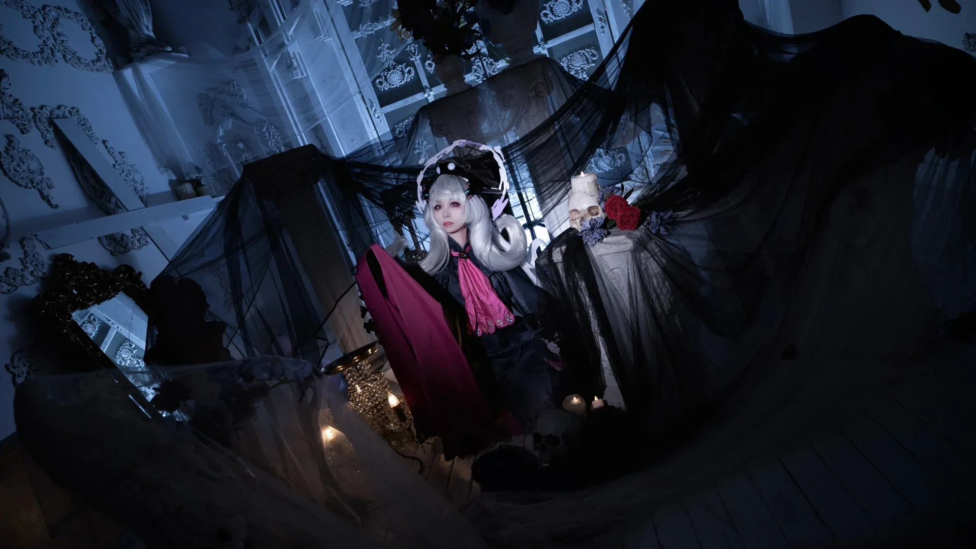 哥特风cosplay, 角色扮演写真, 暗黑风摄影, Reimu cos, Nijisanjien - 第3张