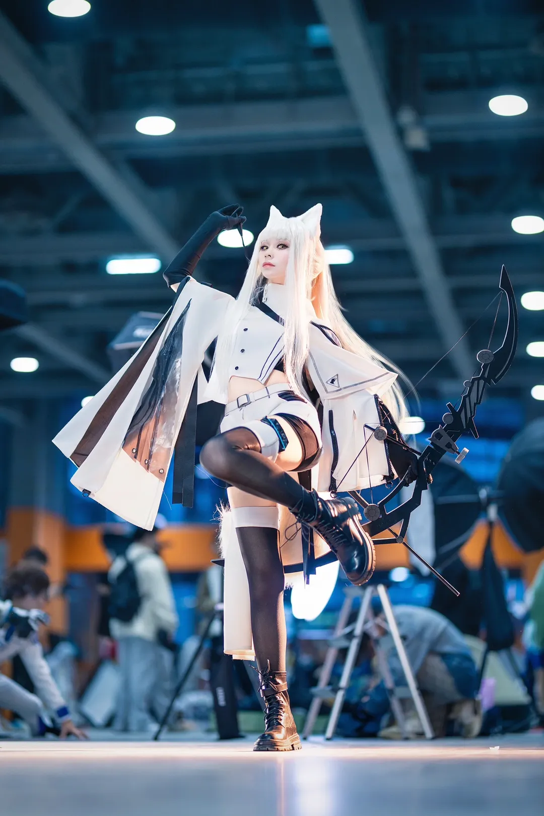 二次元少女, 漫展返图, 明日方舟, cosplay摄影, 白金cos - 第1张