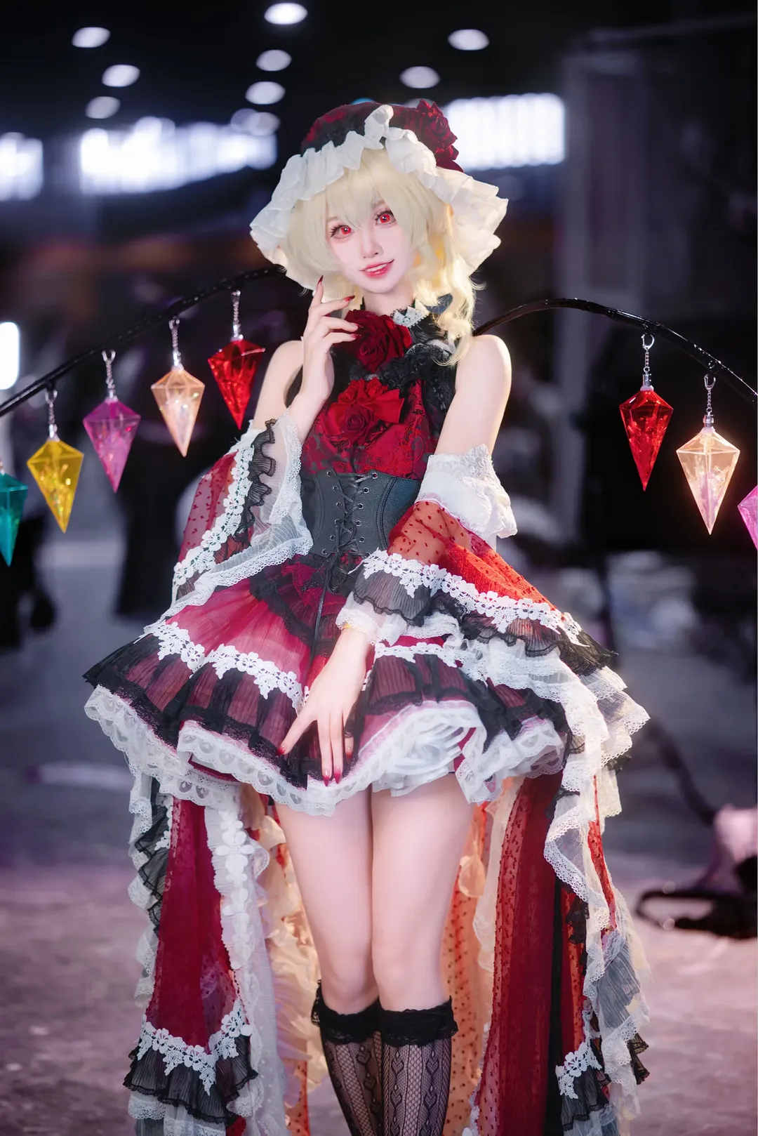 东方project, 东方二设, 芙兰朵露cos, cosplay场照, 广州萤火虫漫展 - 第2张