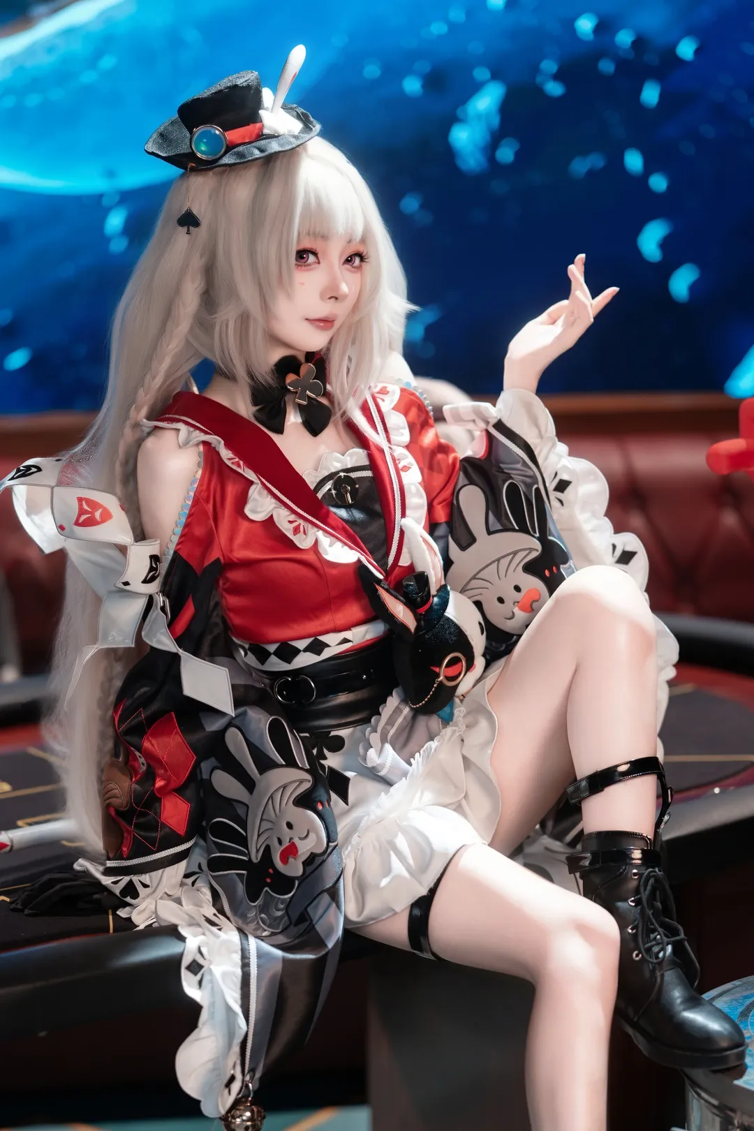 二次元摄影, 崩坏星穹铁道, 火花cos, cosplay正片, 扑克牌元素 - 第1张