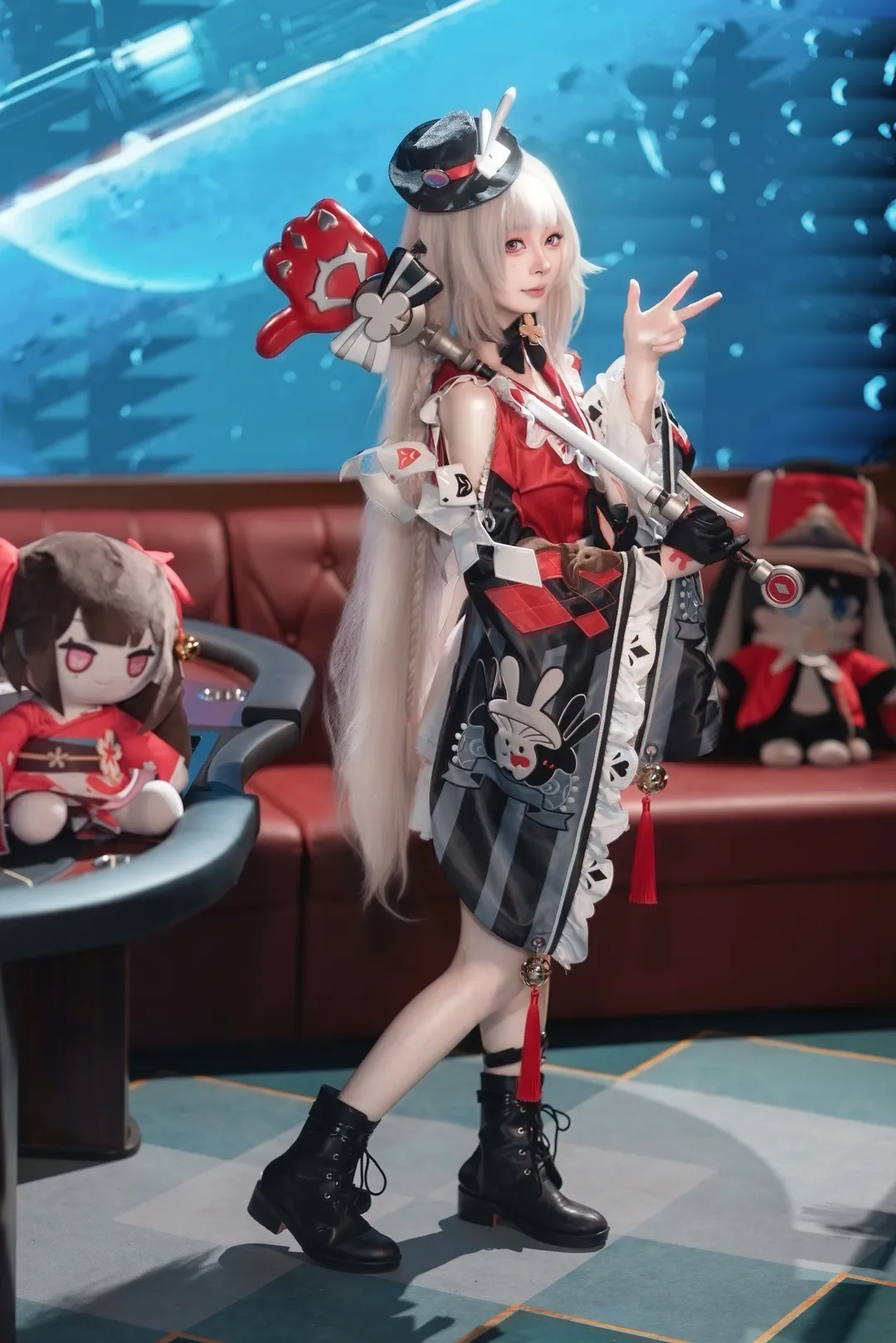 二次元摄影, 崩坏星穹铁道, 火花cos, cosplay正片, 扑克牌元素 - 第7张