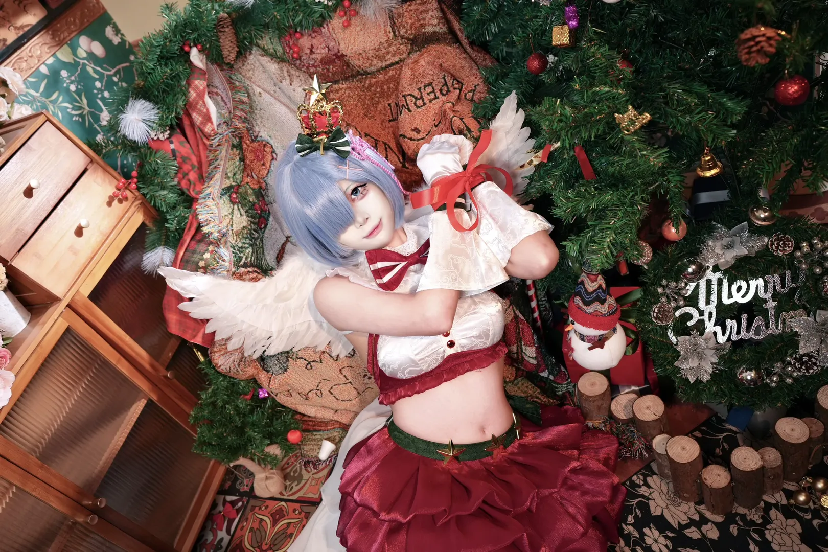从零开始的异世界生活, 蕾姆cos, 圣诞写真, cosplay正片, 圣诞节 - 第1张