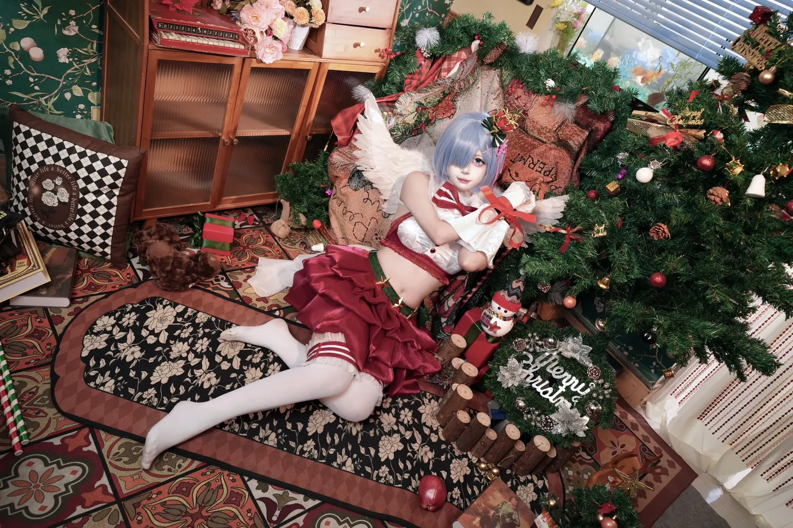 从零开始的异世界生活, 蕾姆cos, 圣诞写真, cosplay正片, 圣诞节 - 第2张
