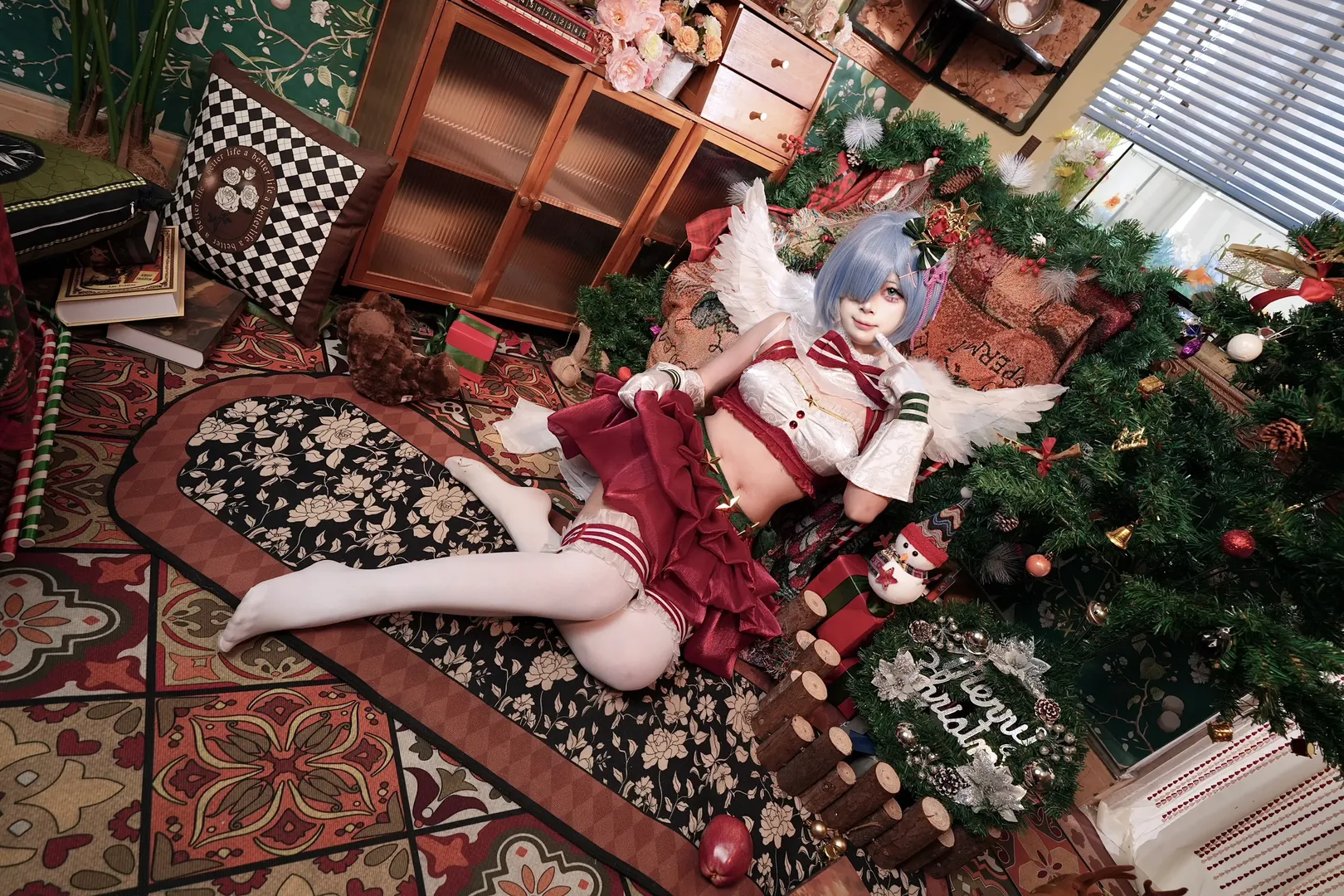 从零开始的异世界生活, 蕾姆cos, 圣诞写真, cosplay正片, 圣诞节 - 第3张