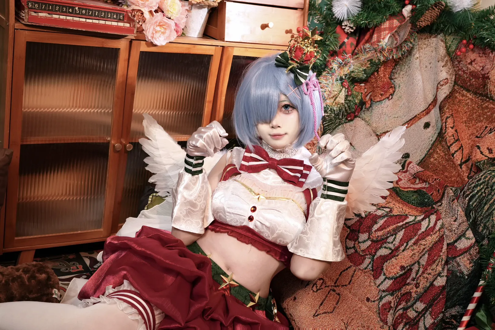 从零开始的异世界生活, 蕾姆cos, 圣诞写真, cosplay正片, 圣诞节 - 第5张
