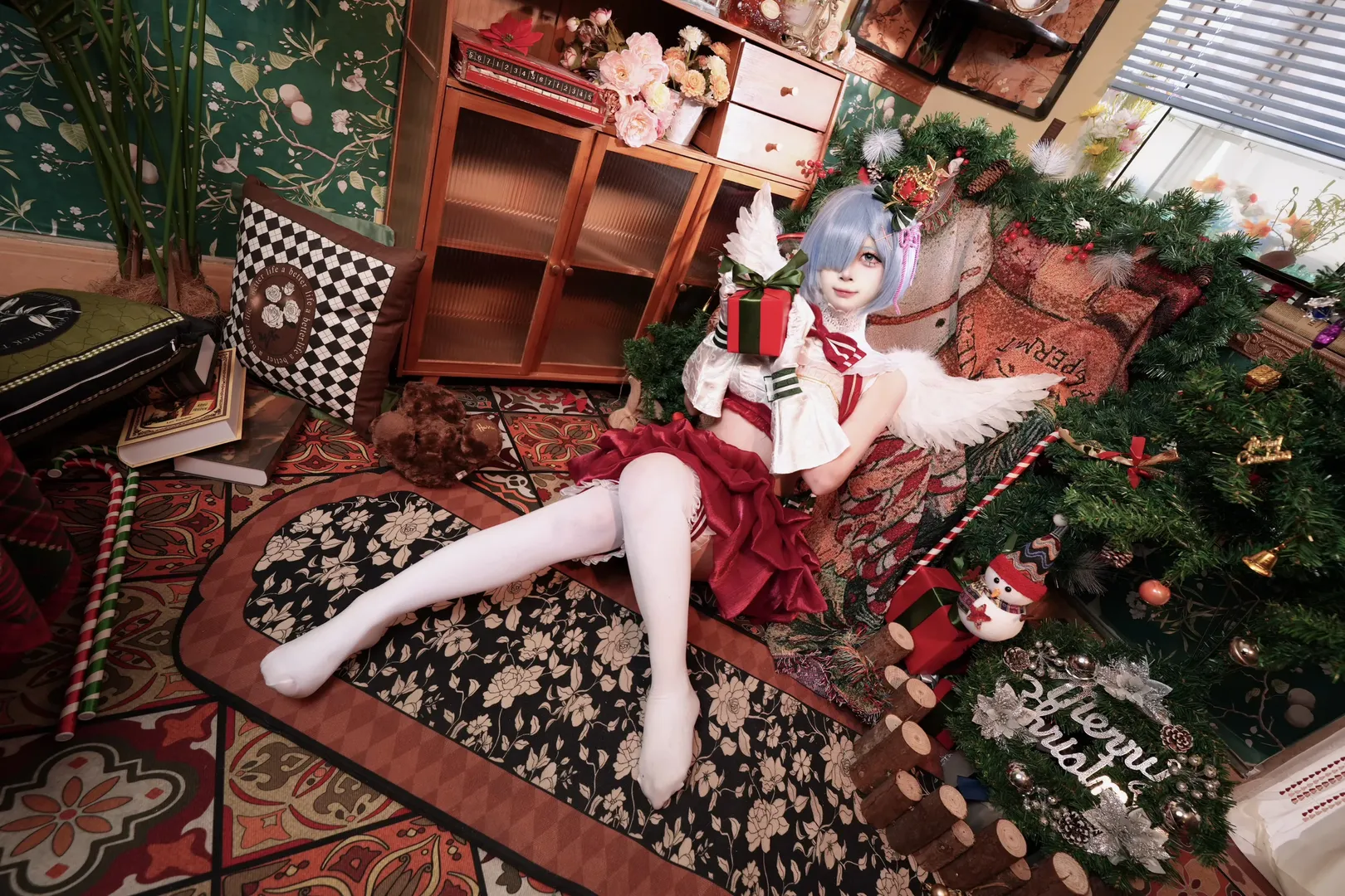 从零开始的异世界生活, 蕾姆cos, 圣诞写真, cosplay正片, 圣诞节 - 第6张