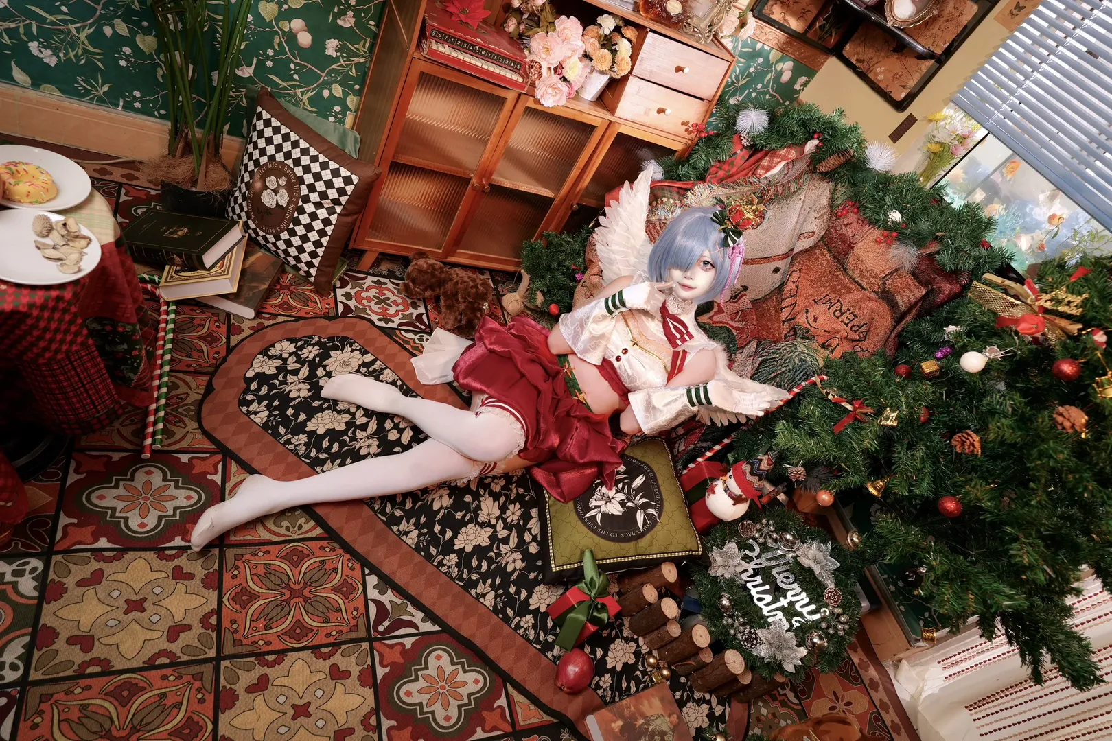 从零开始的异世界生活, 蕾姆cos, 圣诞写真, cosplay正片, 圣诞节 - 第7张