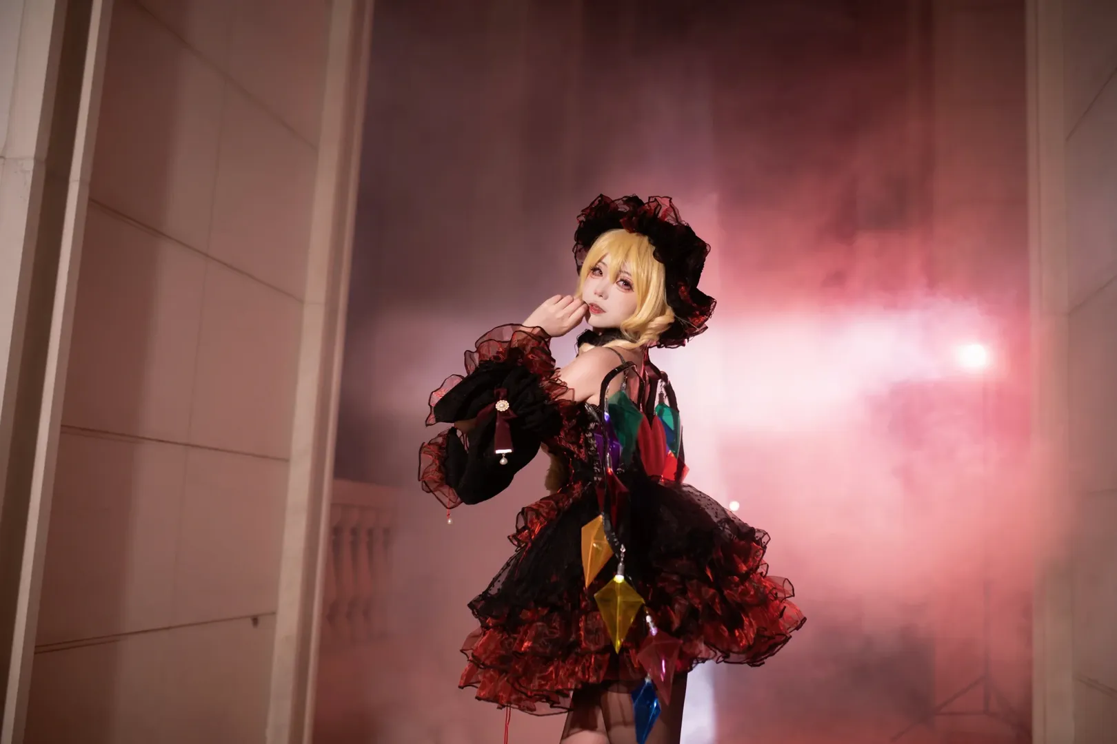 芙兰朵露cos, cosplay日常, 东方幻想乡, 梦幻氛围感, 摄影布光 - 第2张