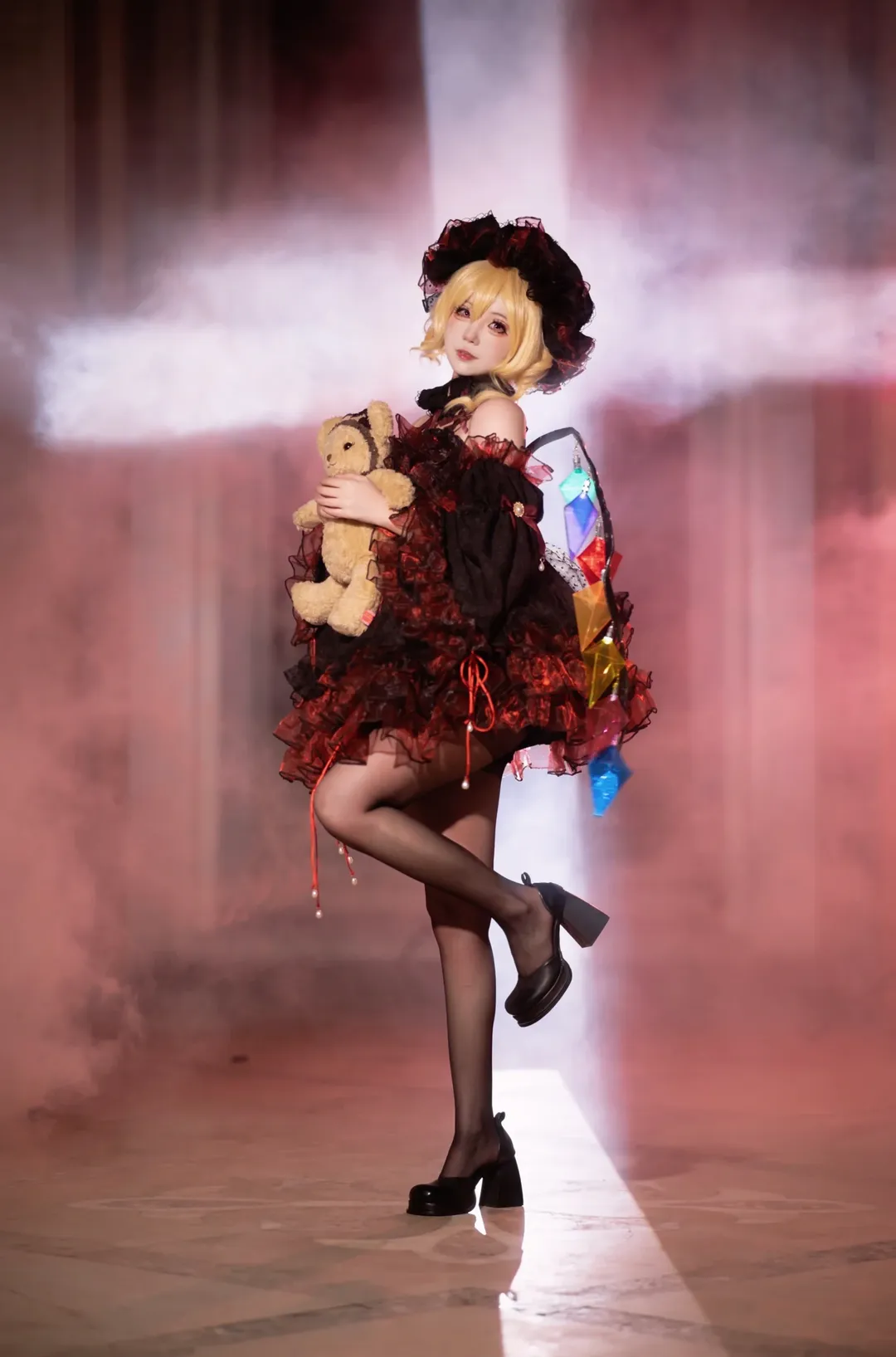 芙兰朵露cos, cosplay日常, 东方幻想乡, 梦幻氛围感, 摄影布光 - 第4张