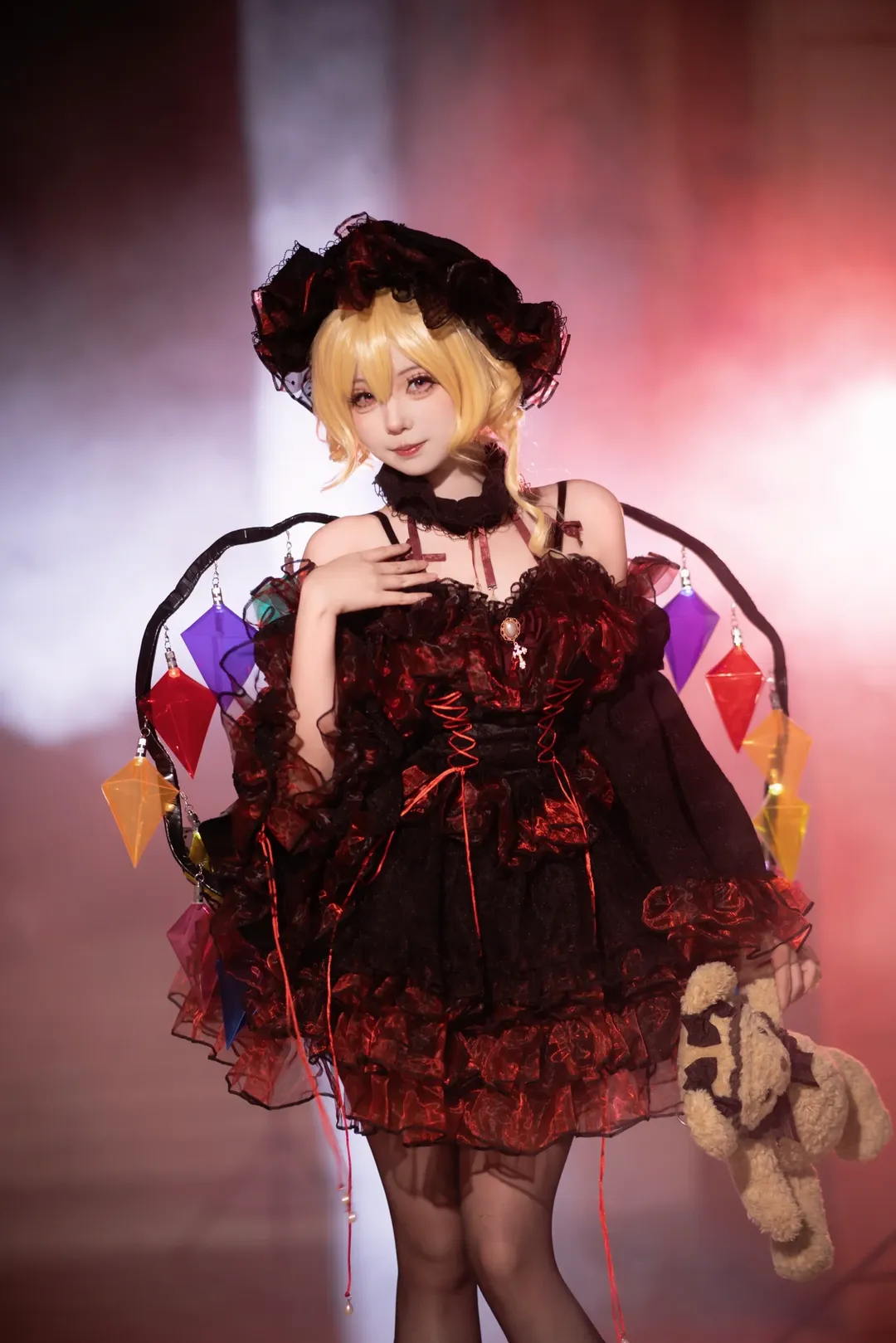 芙兰朵露cos, cosplay日常, 东方幻想乡, 梦幻氛围感, 摄影布光 - 第5张