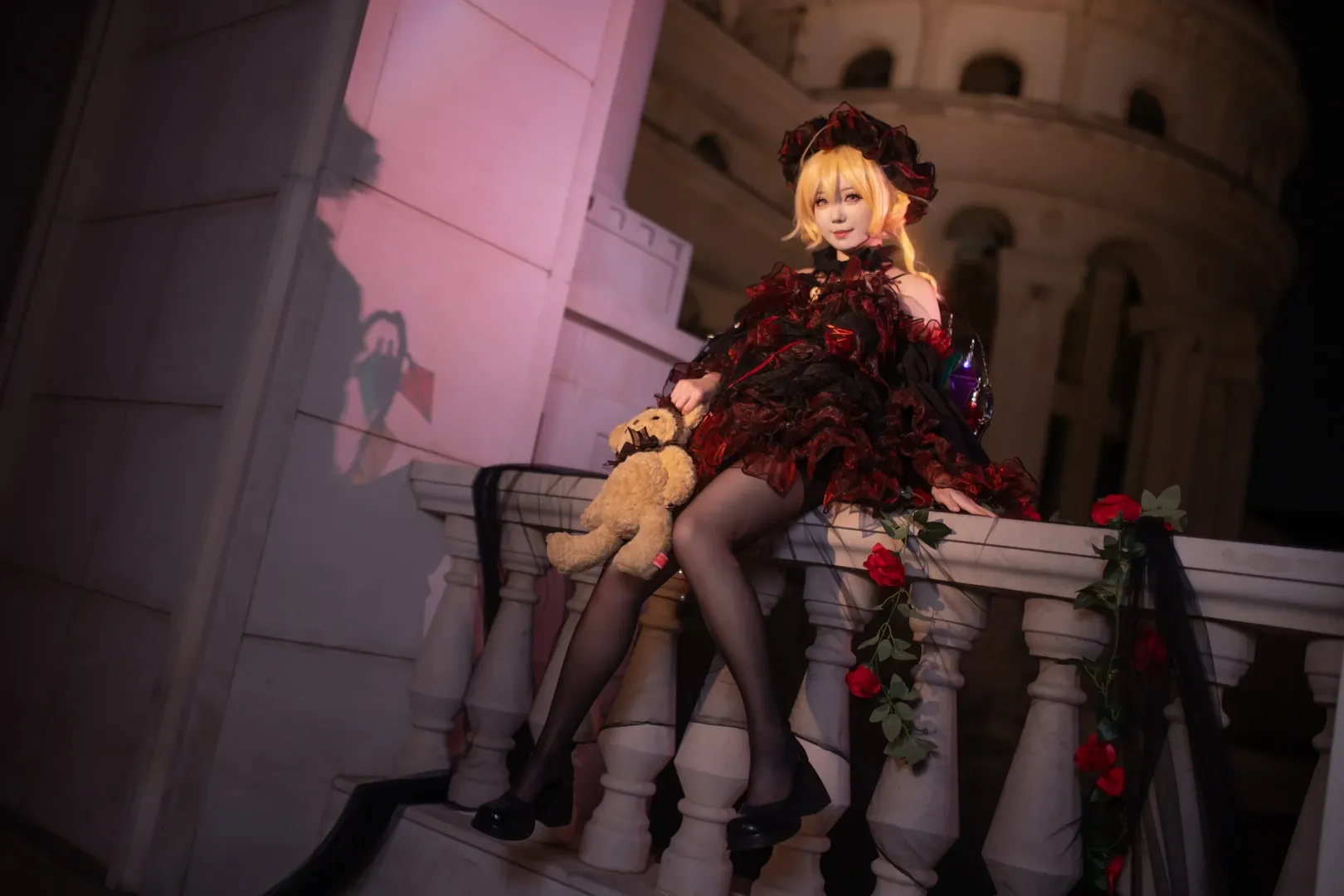 芙兰朵露cos, cosplay日常, 东方幻想乡, 梦幻氛围感, 摄影布光 - 第9张