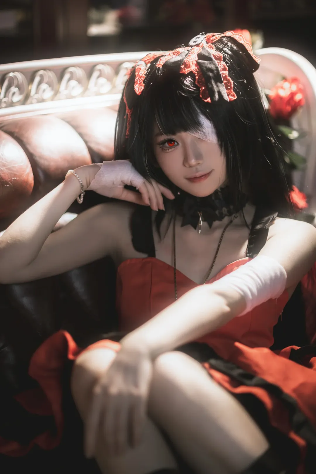 コスプレ, デート・ア・ライブ, ダークゴシック風, 時崎狂三 コスプレ, レトロなポートレート - 1枚目