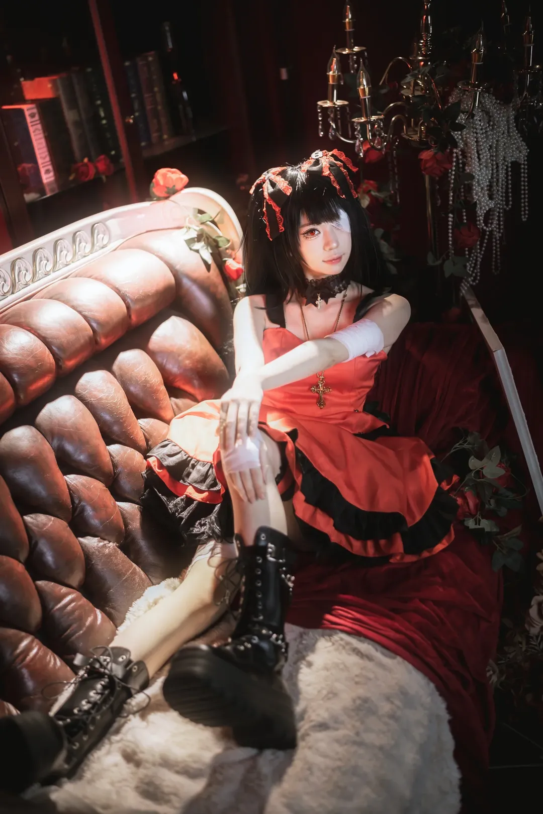 コスプレ, デート・ア・ライブ, ダークゴシック風, 時崎狂三 コスプレ, レトロなポートレート - 12枚目