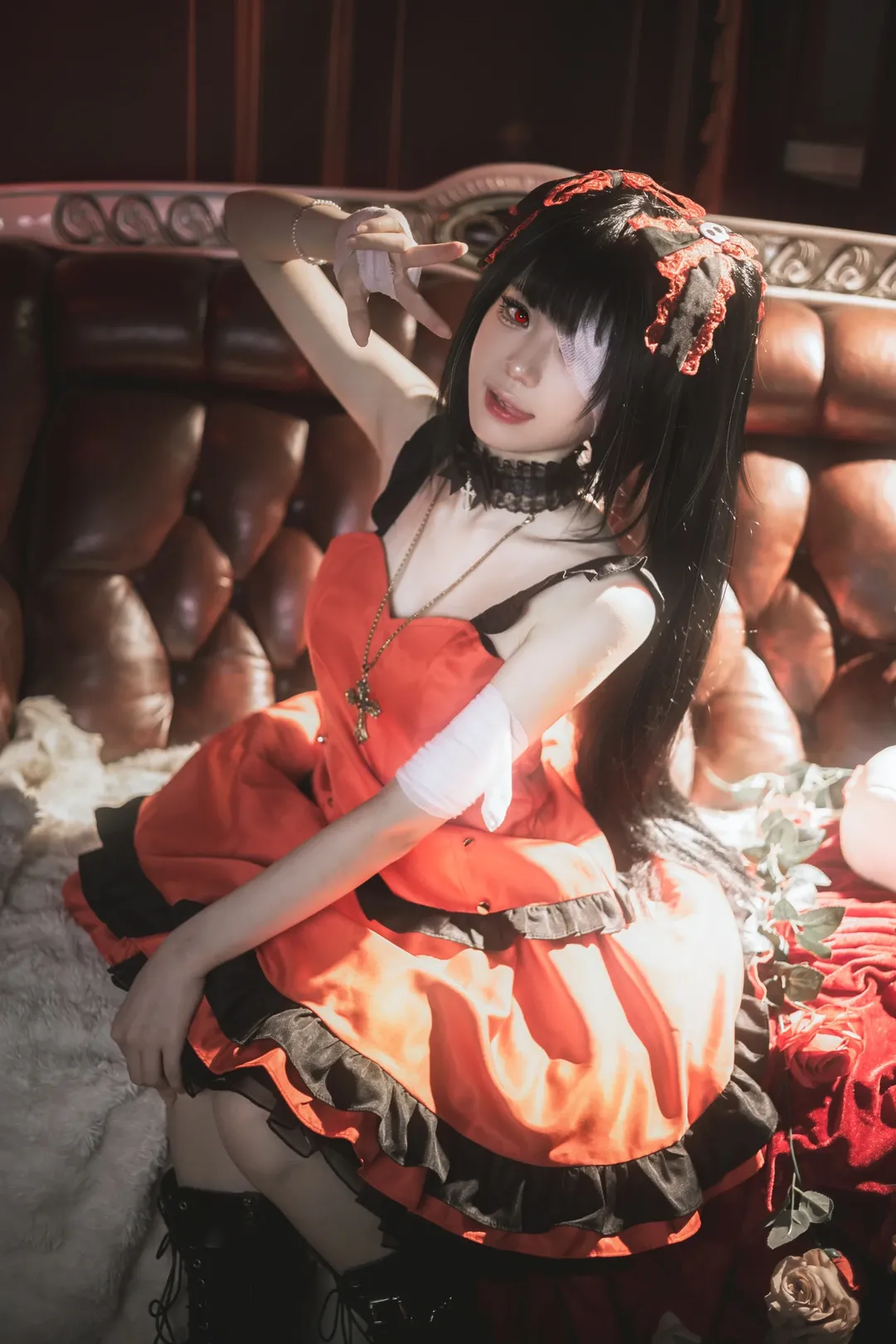 コスプレ, デート・ア・ライブ, ダークゴシック風, 時崎狂三 コスプレ, レトロなポートレート - 2枚目