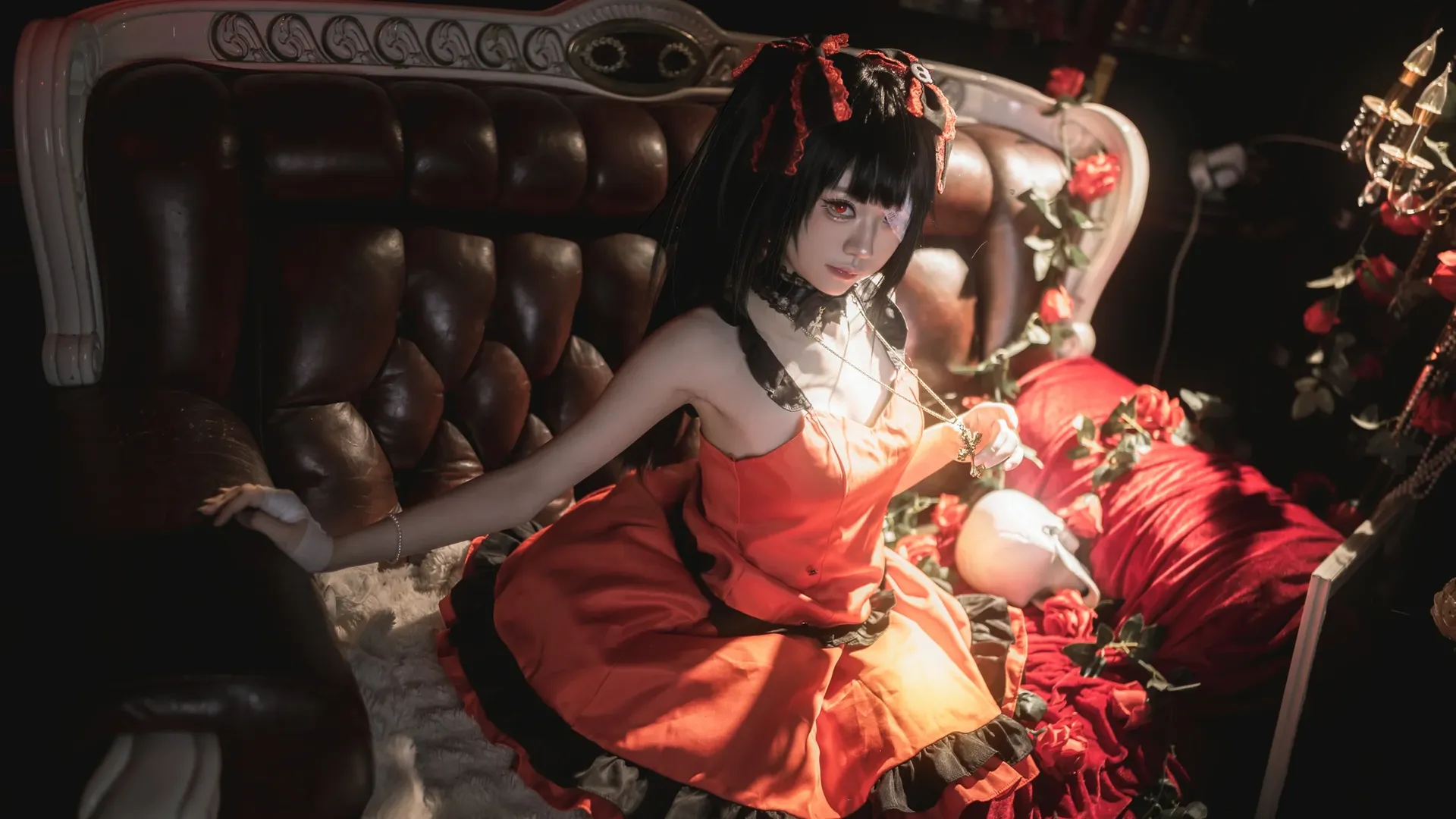 コスプレ, デート・ア・ライブ, ダークゴシック風, 時崎狂三 コスプレ, レトロなポートレート - 8枚目