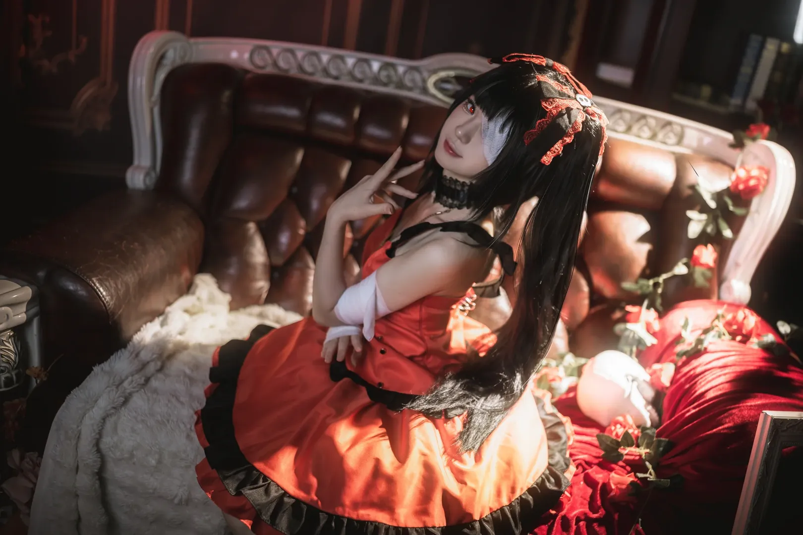 コスプレ, デート・ア・ライブ, ダークゴシック風, 時崎狂三 コスプレ, レトロなポートレート - 9枚目