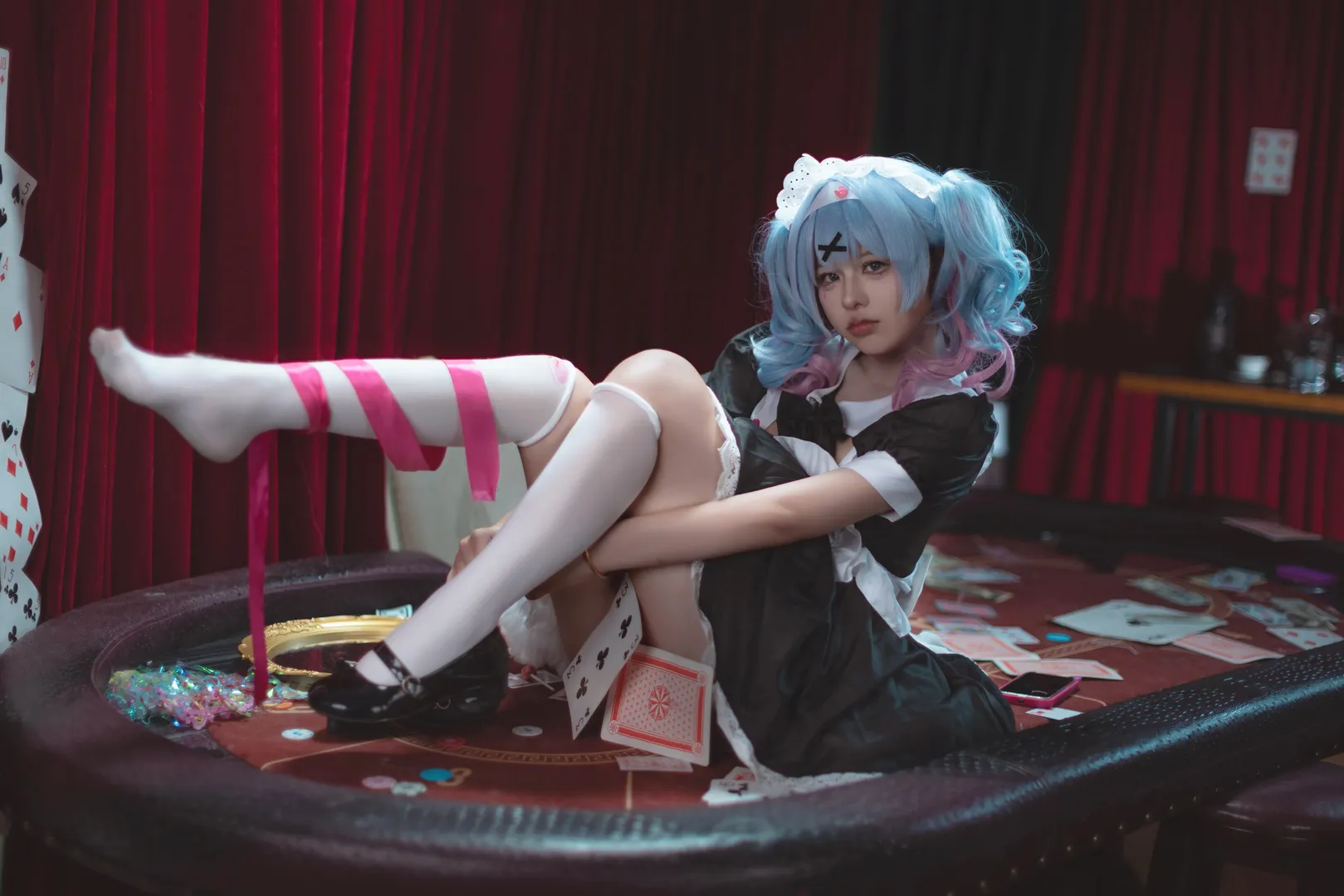 女仆装, 二次元cosplay, 初音未来, 初音未来cos, 正片分享