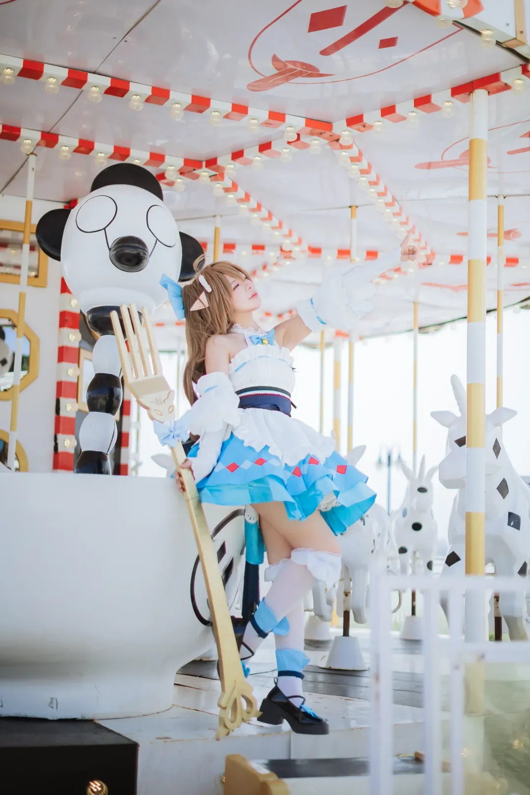 戶外寫真, 明日方舟, 艾雅法拉cos, cosplay正片, 夏日野餐 - 第11張