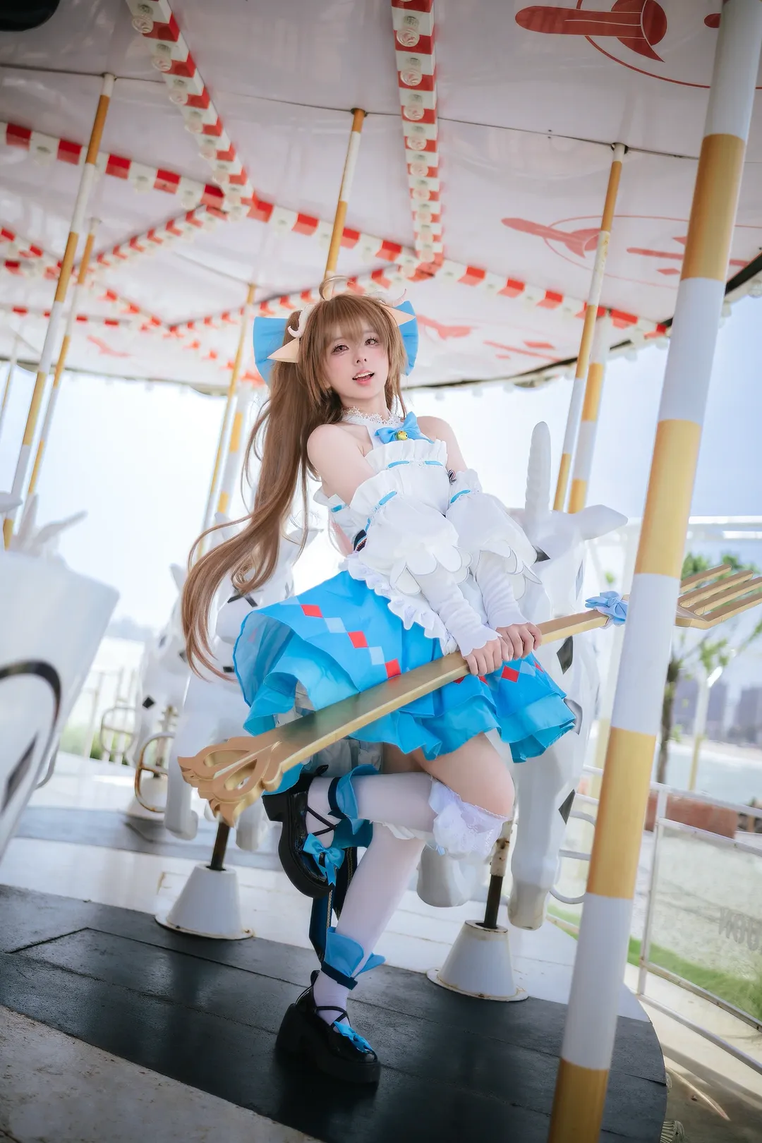 戶外寫真, 明日方舟, 艾雅法拉cos, cosplay正片, 夏日野餐 - 第12張
