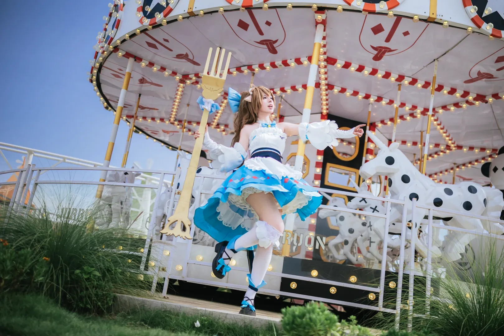 戶外寫真, 明日方舟, 艾雅法拉cos, cosplay正片, 夏日野餐 - 第13張