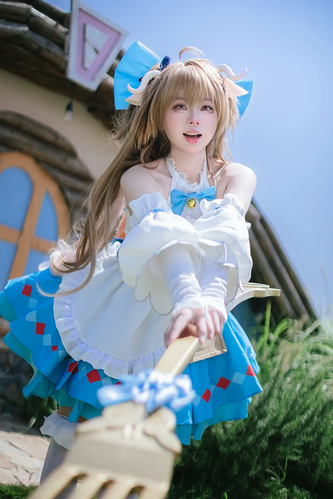 戶外寫真, 明日方舟, 艾雅法拉cos, cosplay正片, 夏日野餐 - 第2張