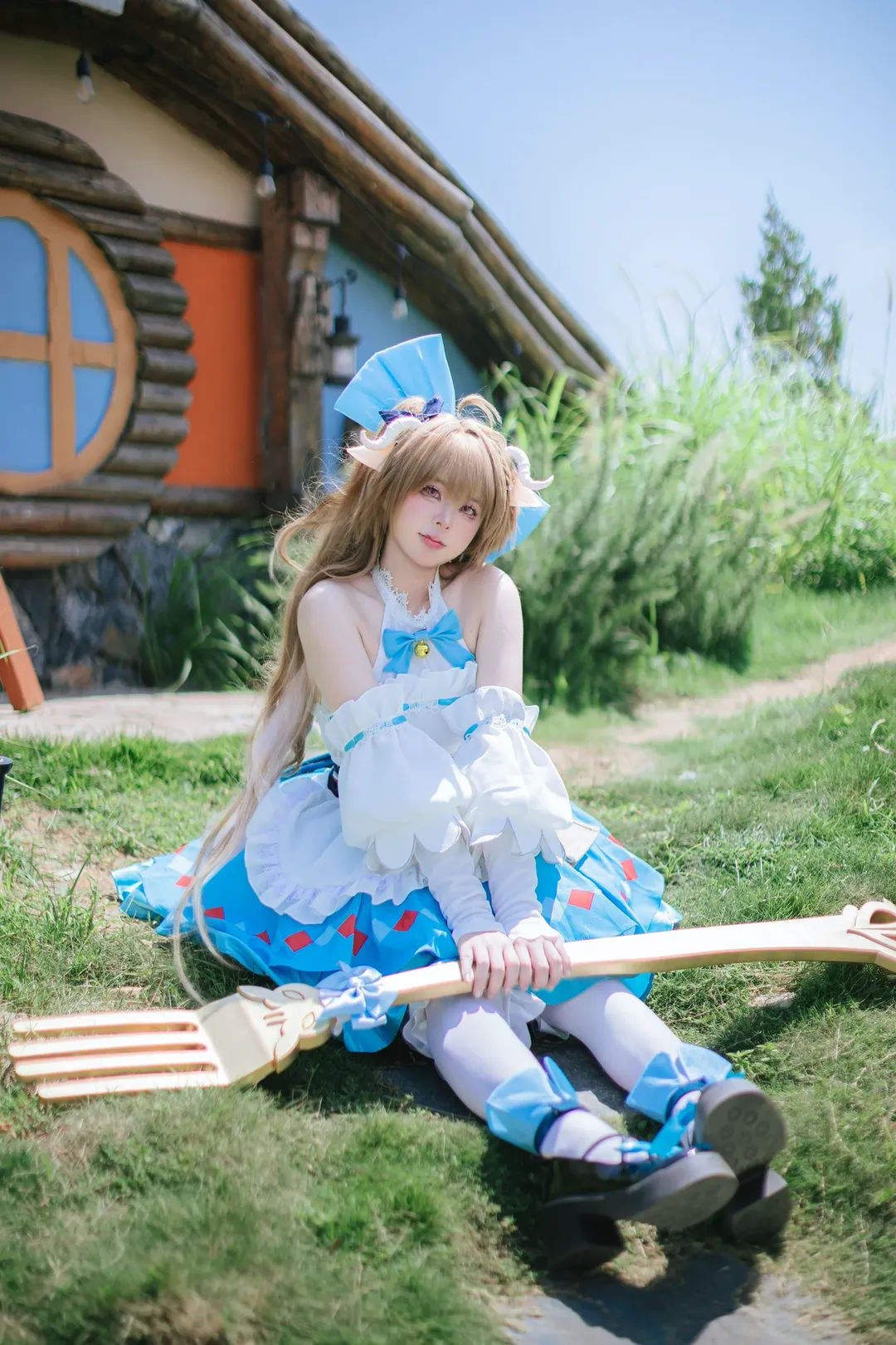 戶外寫真, 明日方舟, 艾雅法拉cos, cosplay正片, 夏日野餐 - 第5張