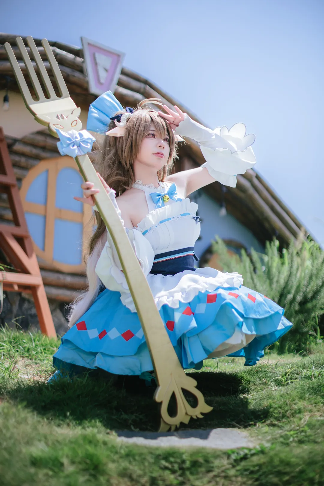 戶外寫真, 明日方舟, 艾雅法拉cos, cosplay正片, 夏日野餐 - 第7張