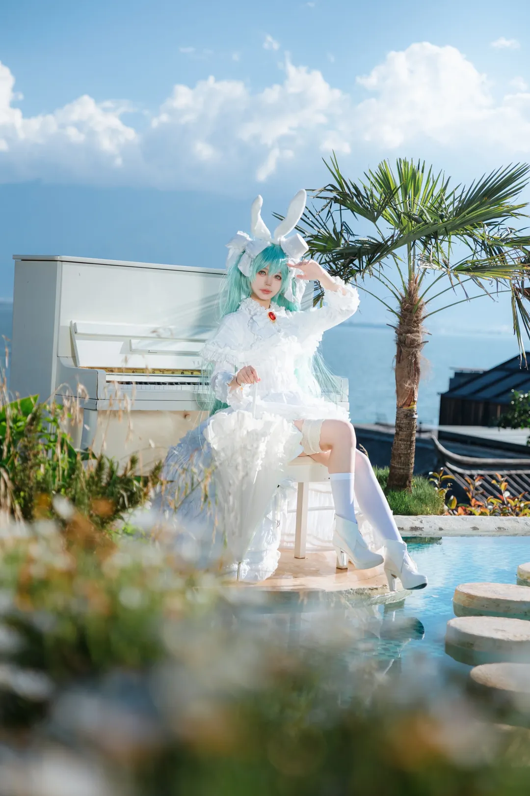 2次元少女, 初音ミク コスプレ, 癒し系写真, コスプレ撮影, ボーカロイド - 2枚目