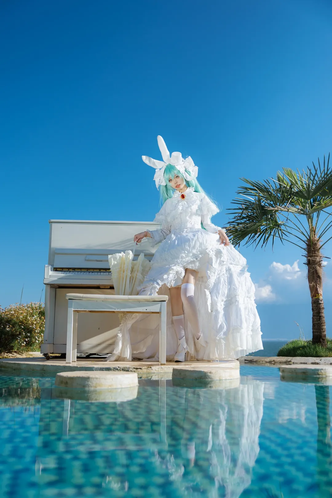 2次元少女, 初音ミク コスプレ, 癒し系写真, コスプレ撮影, ボーカロイド - 5枚目