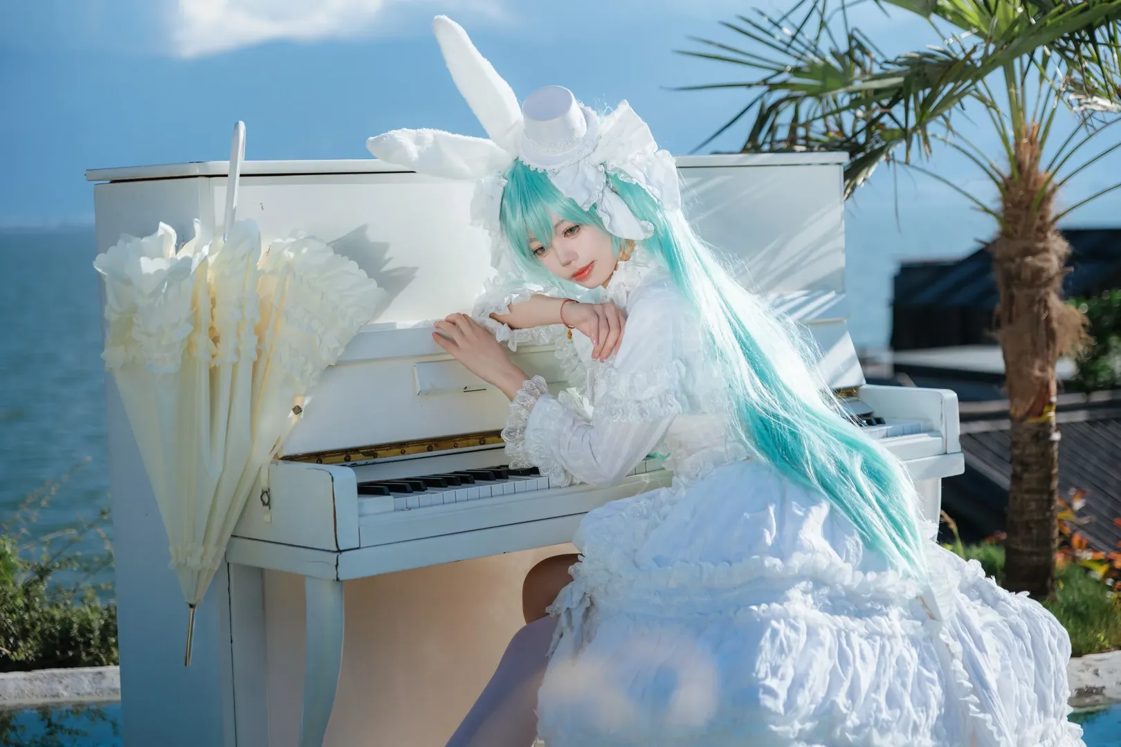 2次元少女, 初音ミク コスプレ, 癒し系写真, コスプレ撮影, ボーカロイド - 6枚目