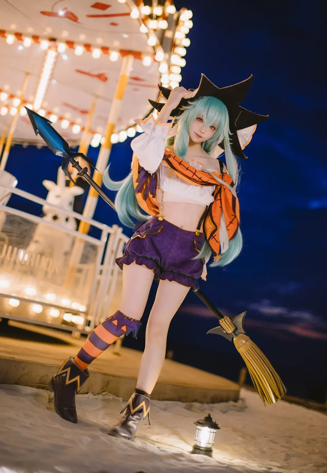 夜景人像, cosplay摄影, 约会大作战, 万圣节穿搭, 七罪cos - 第3张