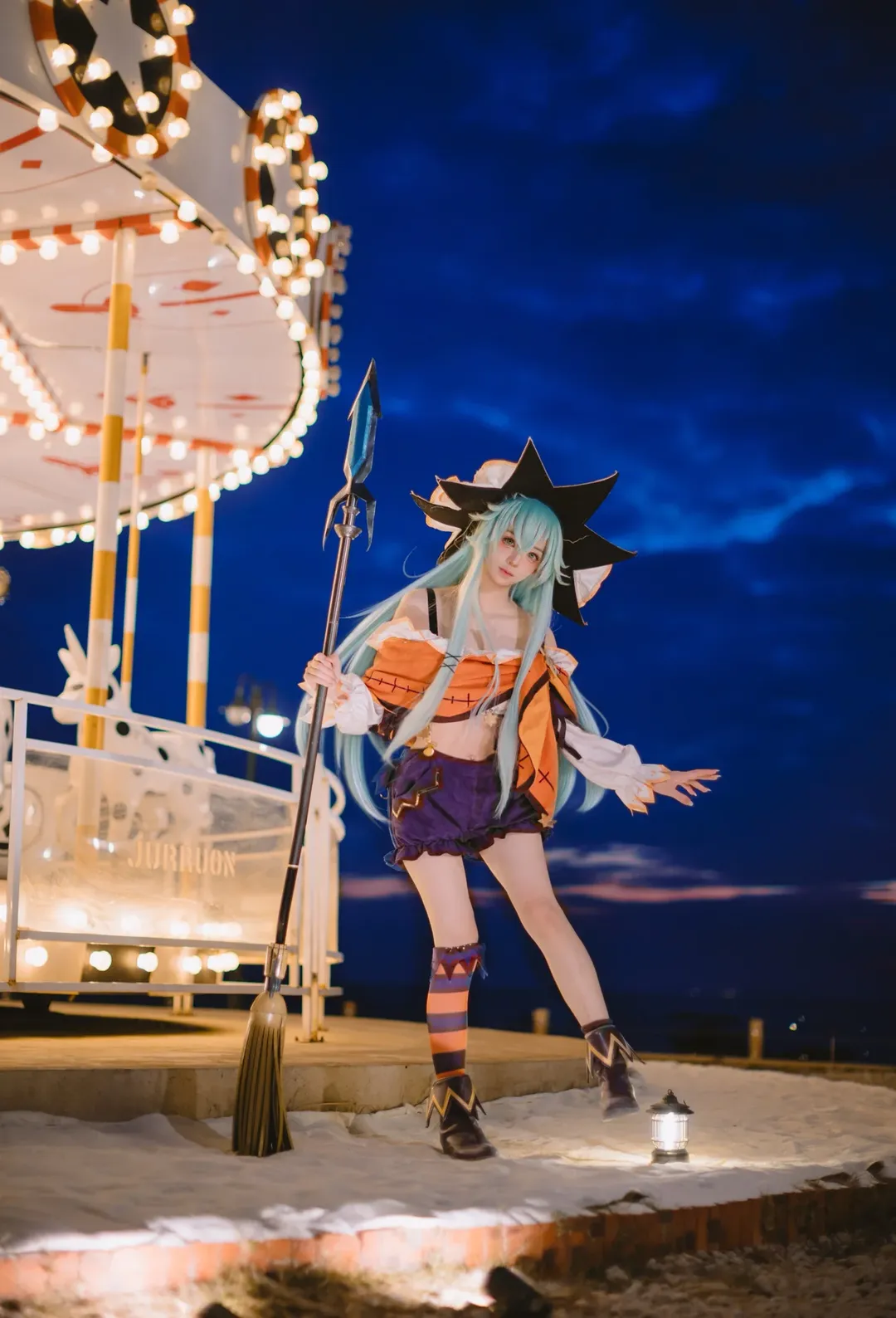夜景人像, cosplay摄影, 约会大作战, 万圣节穿搭, 七罪cos