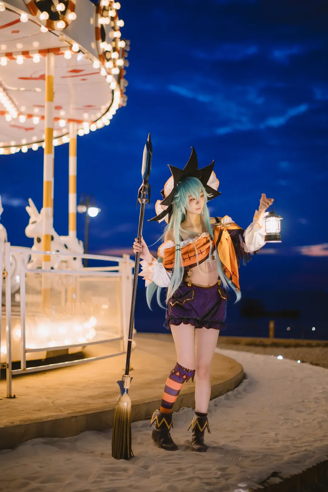 夜景人像, cosplay摄影, 约会大作战, 万圣节穿搭, 七罪cos - 第5张
