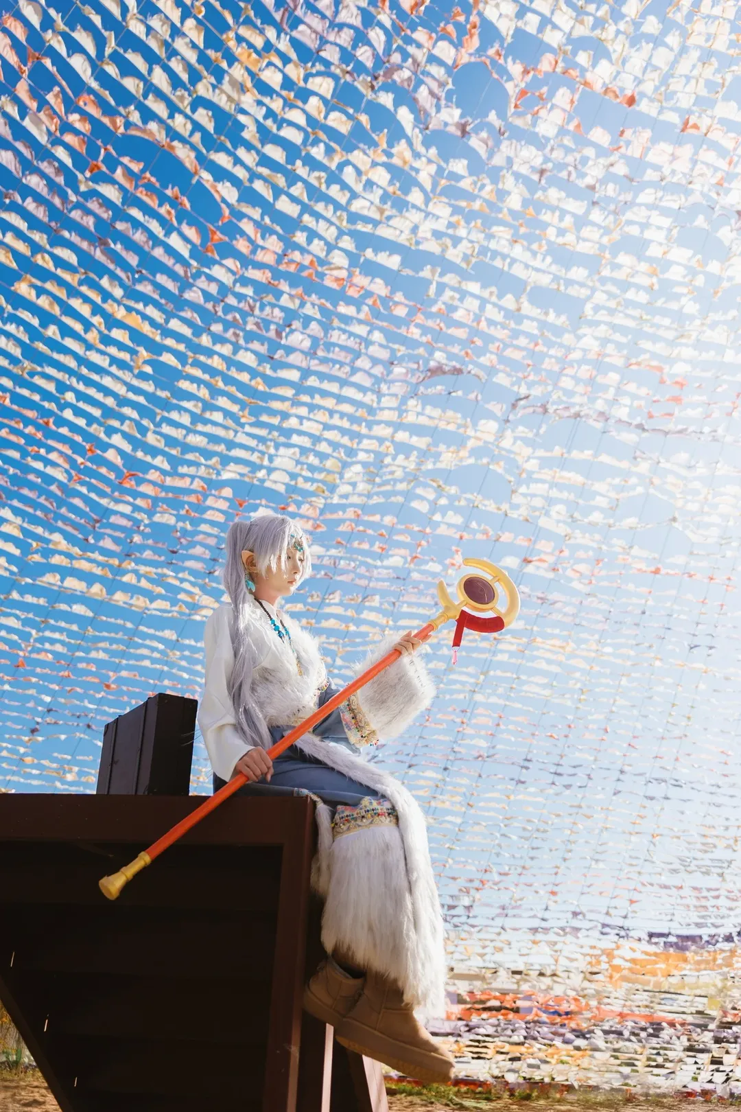cos正片, 葬送的芙莉莲, 芙莉莲cos, 藏服旅拍, 天山雪cos - 第12张