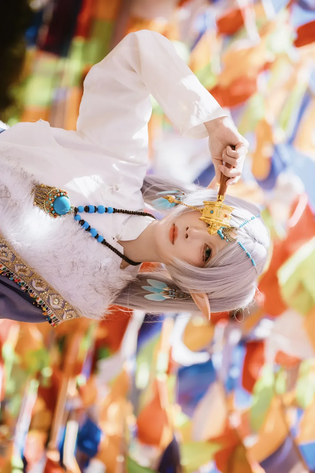 cos正片, 葬送的芙莉莲, 芙莉莲cos, 藏服旅拍, 天山雪cos - 第3张