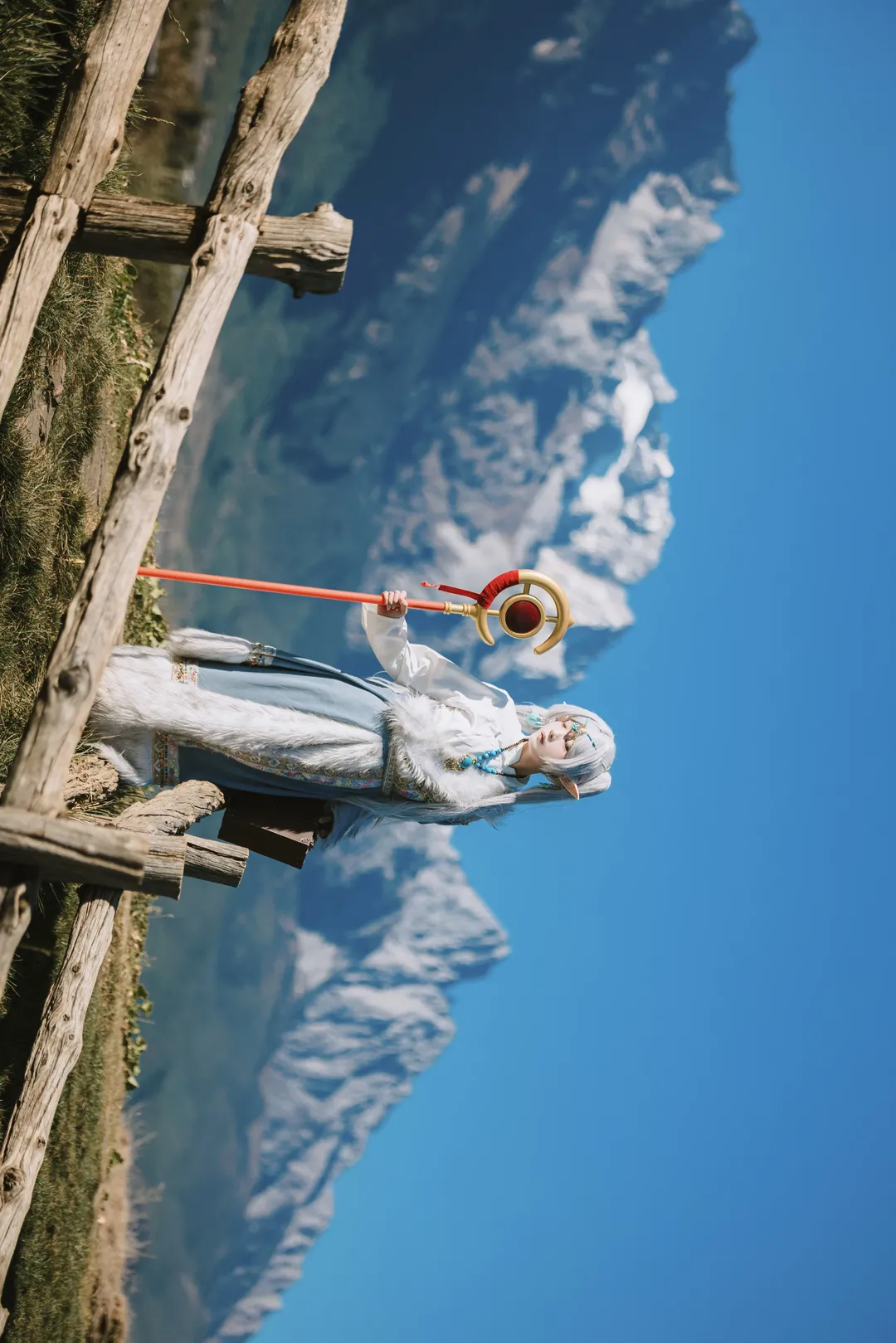 葬送的芙莉莲, 芙莉莲cos, 丽江旅拍, 藏服cosplay, 雪山cos正片 - 第10张